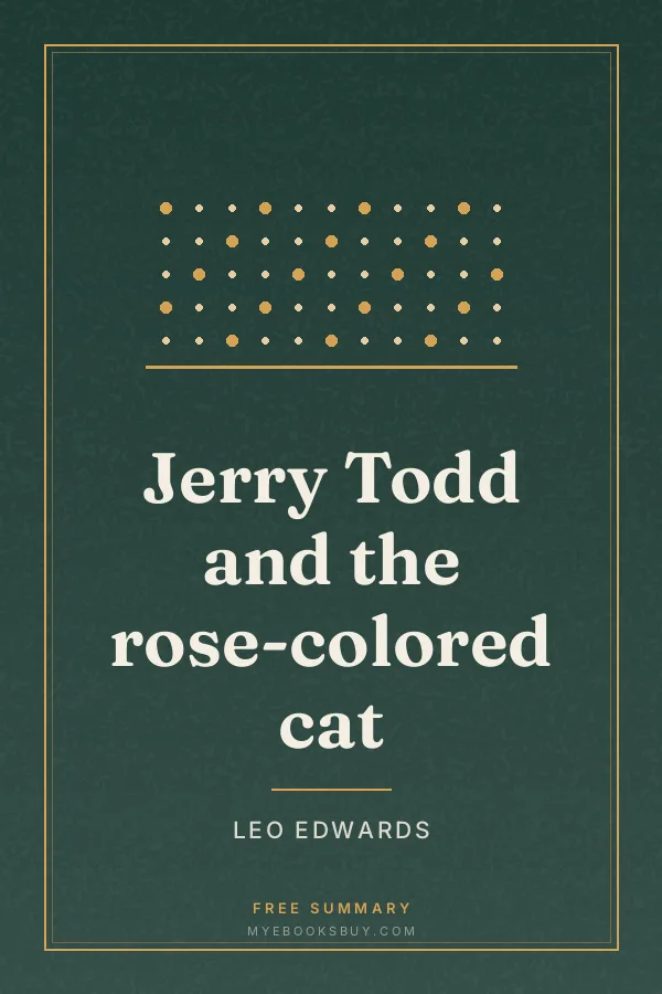 Cover of Jerry Todd and the rose-colored cat