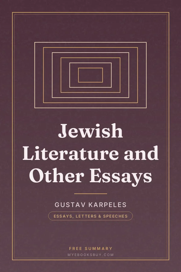 Cover of Jewish Literature and Other Essays