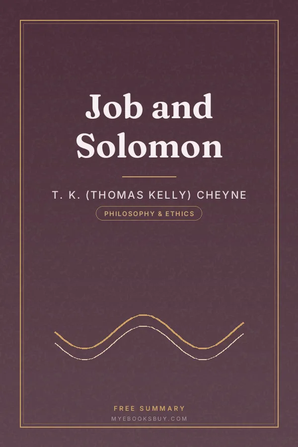 Cover of Job and Solomon