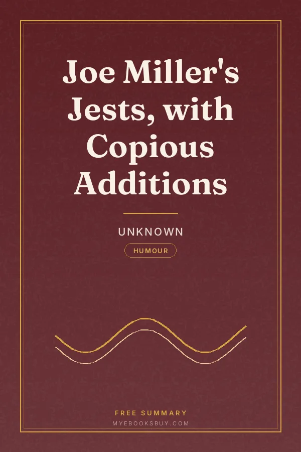 Cover of Joe Miller's Jests, with Copious Additions
