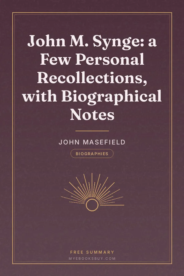 Cover of John M. Synge: a Few Personal Recollections, with Biographical Notes