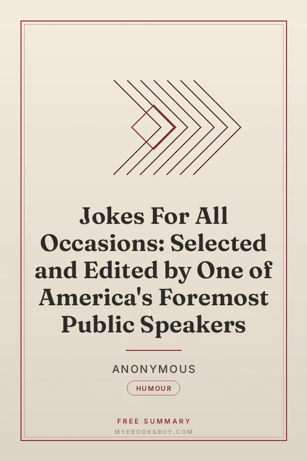 Cover of Jokes For All Occasions: Selected and Edited by One of America's Foremost Public Speakers