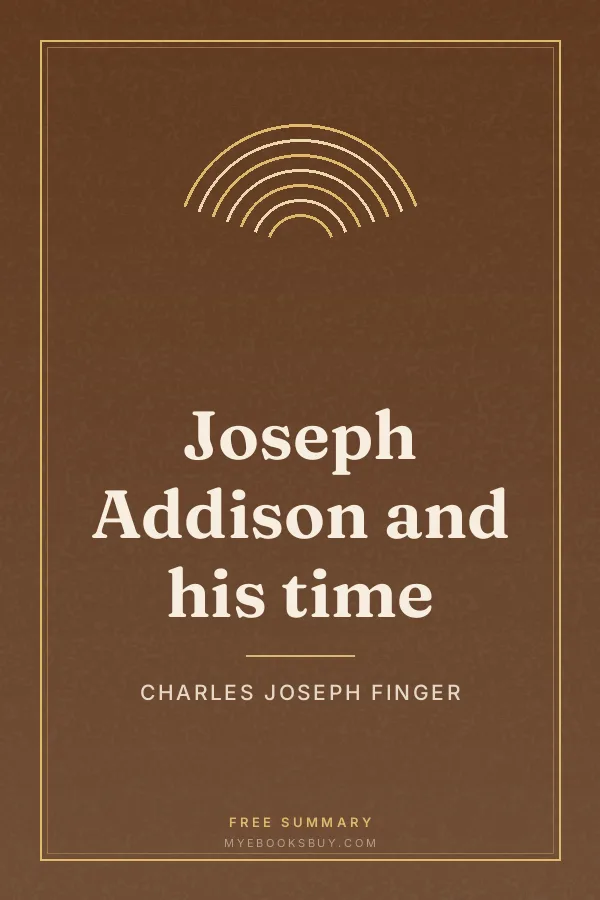 Cover of Joseph Addison and his time