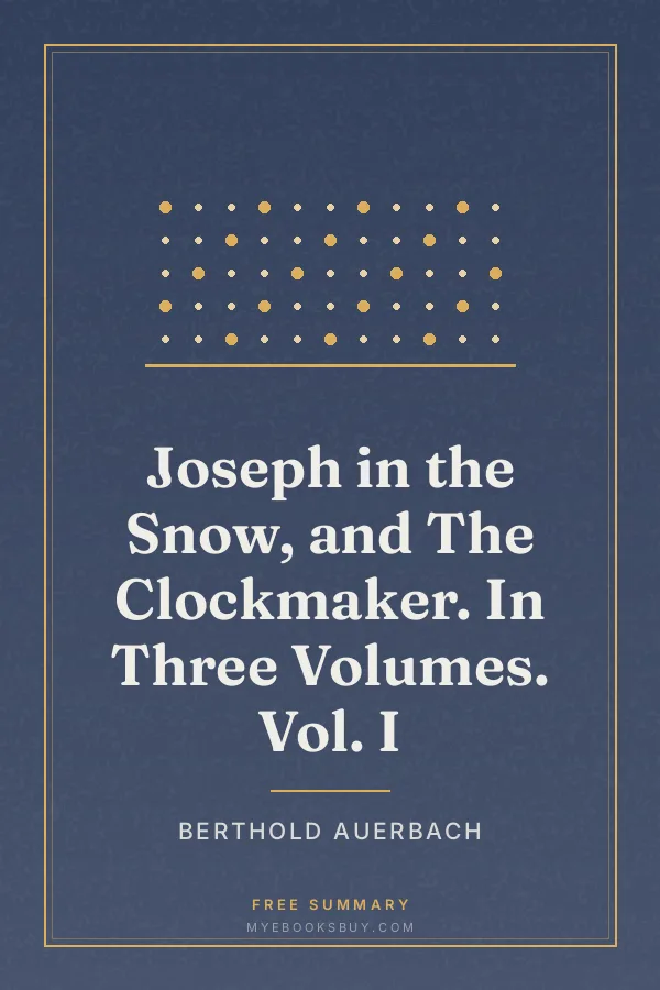 Cover of Joseph in the Snow, and The Clockmaker. In Three Volumes. Vol. I