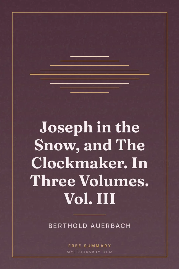 Cover of Joseph in the Snow, and The Clockmaker. In Three Volumes. Vol. III