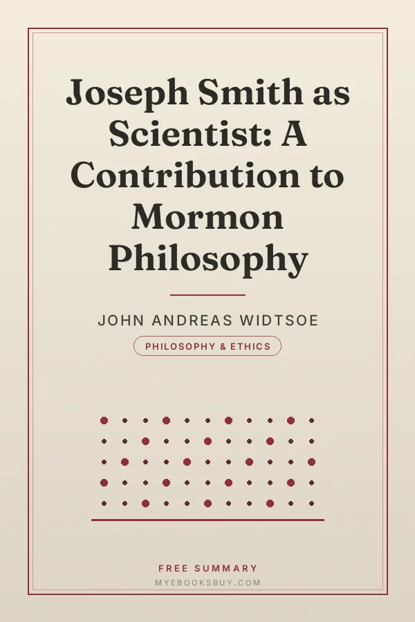 Cover of Joseph Smith as Scientist: A Contribution to Mormon Philosophy