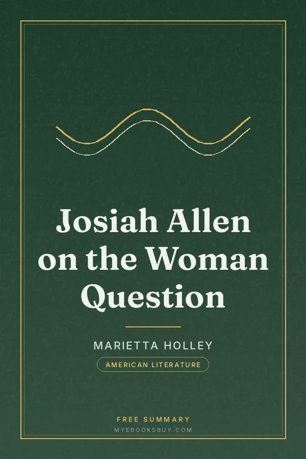Cover of Josiah Allen on the Woman Question