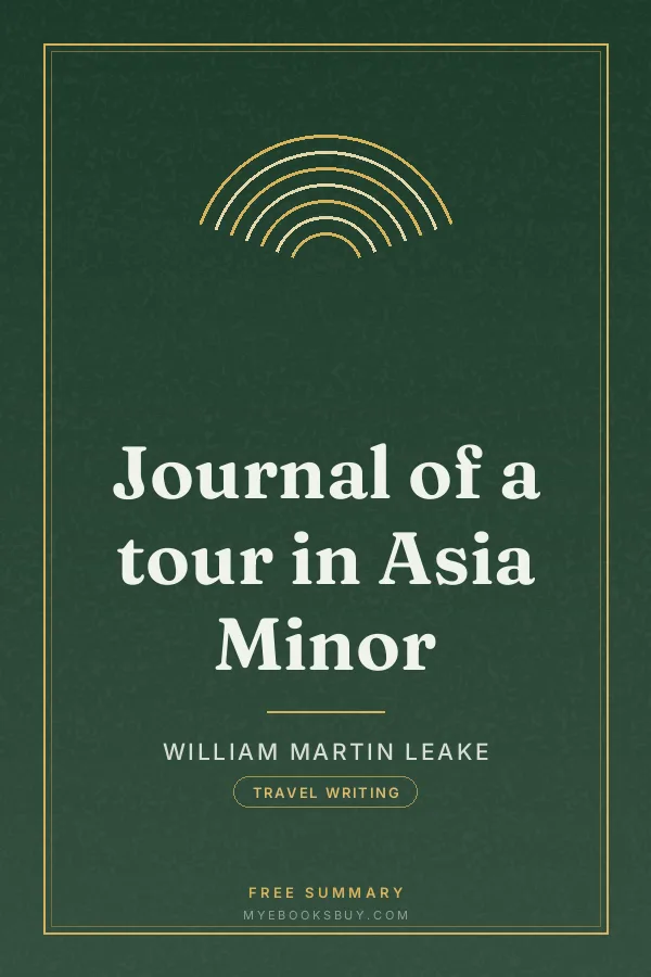 Cover of Journal of a tour in Asia Minor