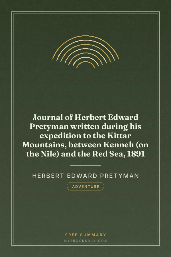 Cover of Journal of Herbert Edward Pretyman written during his expedition to the Kittar Mountains, between Kenneh (on the Nile) and the Red Sea, 1891