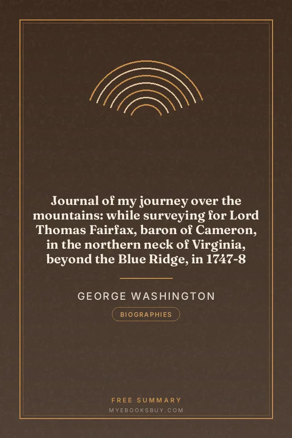 Cover of Journal of my journey over the mountains: while surveying for Lord Thomas Fairfax, baron of Cameron, in the northern neck of Virginia, beyond the Blue Ridge, in 1747-8