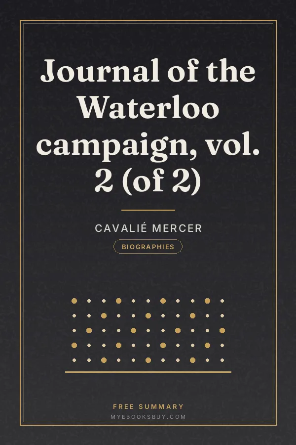Cover of Journal of the Waterloo campaign, vol. 2 (of 2)