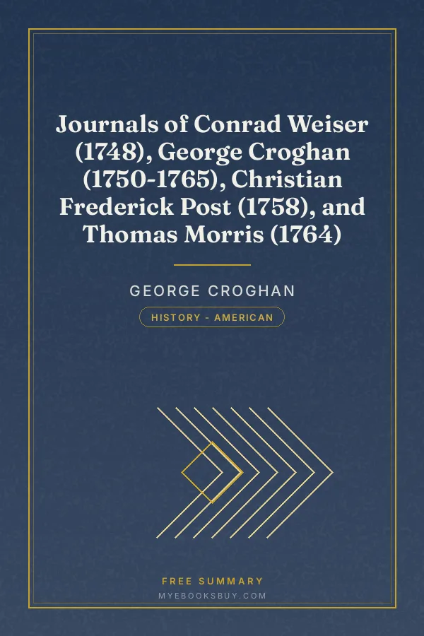 Cover of Journals of Conrad Weiser (1748), George Croghan (1750-1765), Christian Frederick Post (1758), and Thomas Morris (1764)