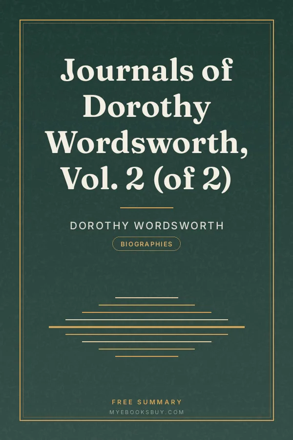 Cover of Journals of Dorothy Wordsworth, Vol. 2 (of 2)