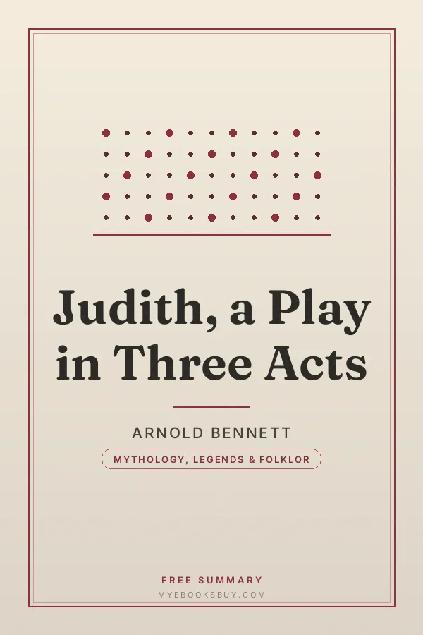 Cover of Judith, a Play in Three Acts