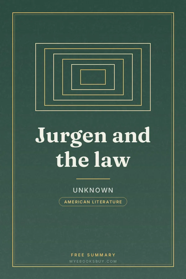 Cover of Jurgen and the law