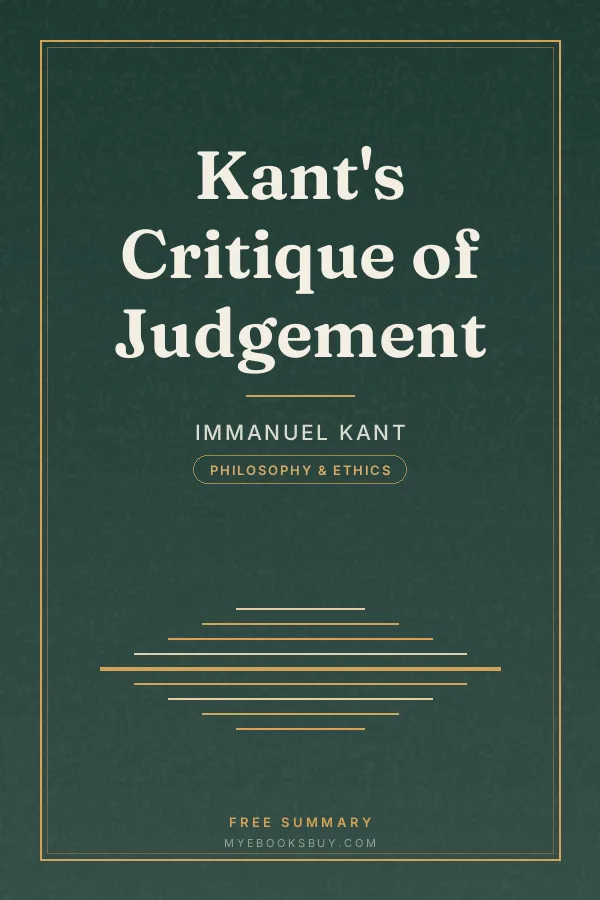 Cover of Kant's Critique of Judgement
