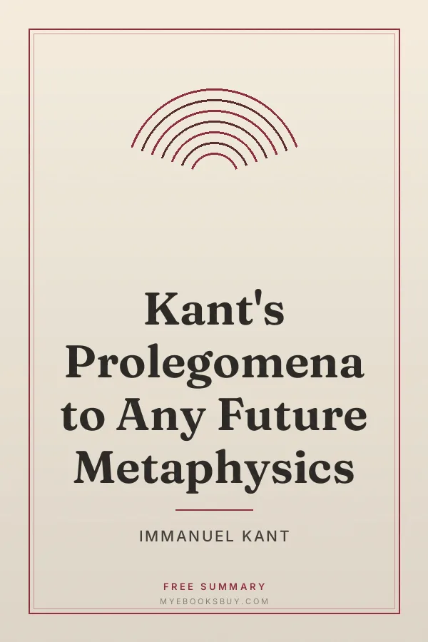 Cover of Kant's Prolegomena to Any Future Metaphysics