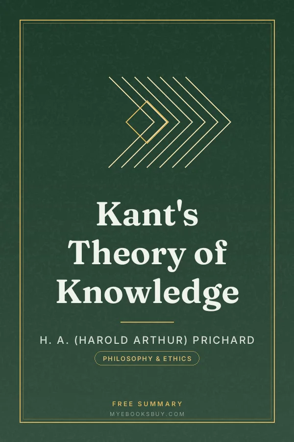 Cover of Kant's Theory of Knowledge