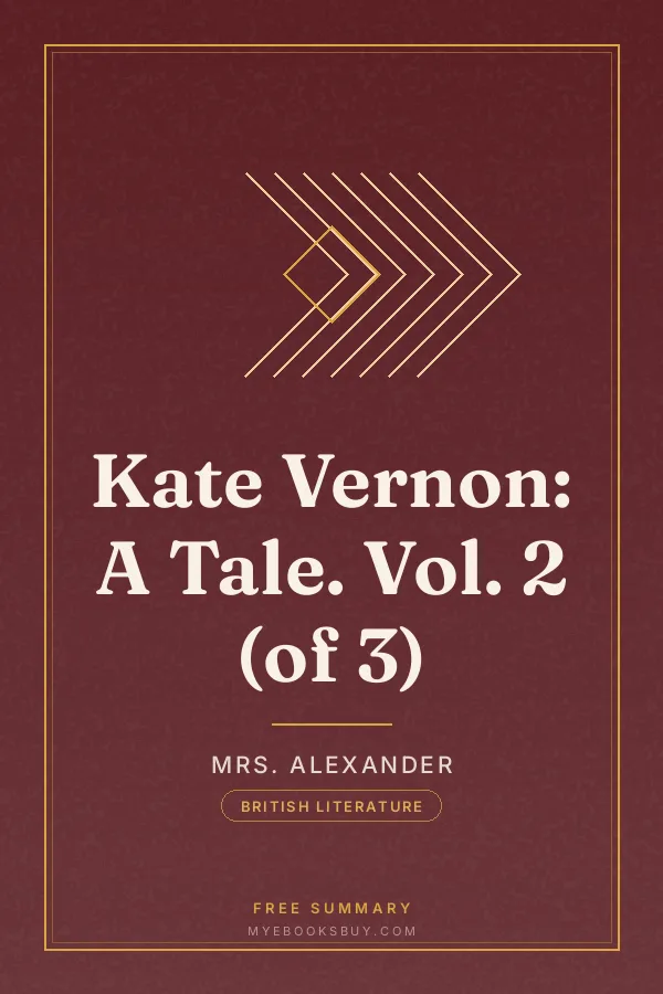 Cover of Kate Vernon: A Tale. Vol. 2 (of 3)