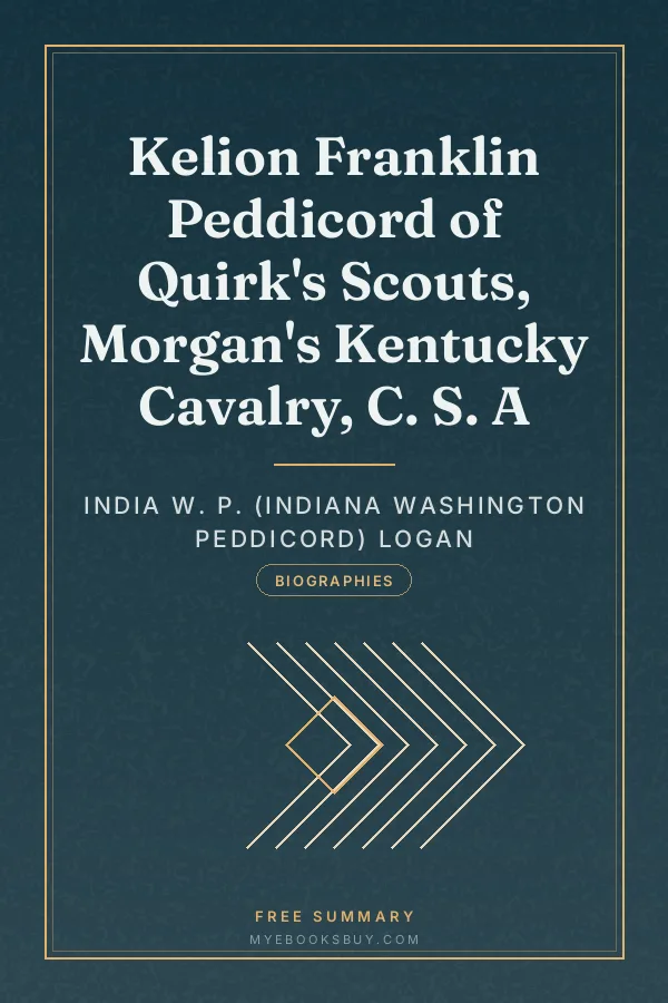 Cover of Kelion Franklin Peddicord of Quirk's Scouts, Morgan's Kentucky Cavalry, C. S. A