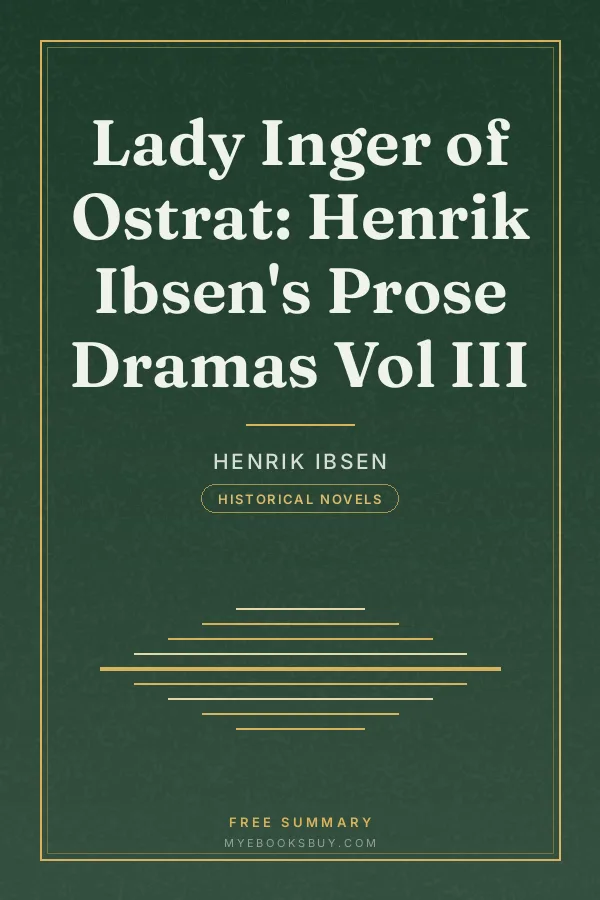 Cover of Lady Inger of Ostrat: Henrik Ibsen's Prose Dramas Vol III