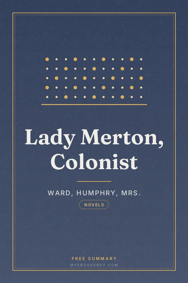 Cover of Lady Merton, Colonist