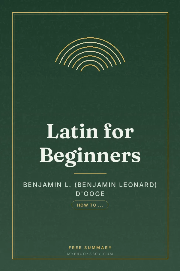 Cover of Latin for Beginners