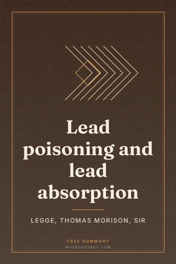 Cover of Lead poisoning and lead absorption