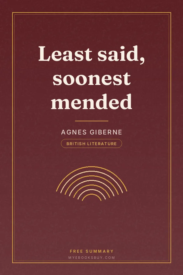Cover of Least said, soonest mended