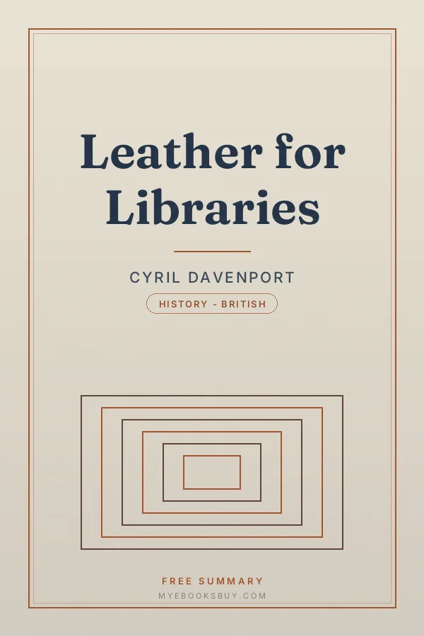 Cover of Leather for Libraries