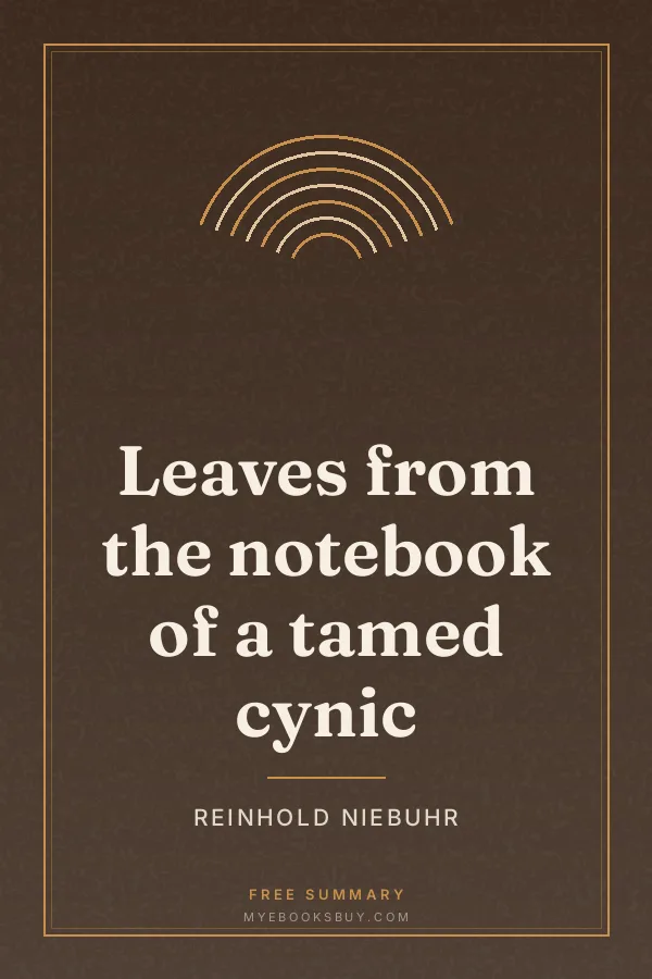 Cover of Leaves from the notebook of a tamed cynic