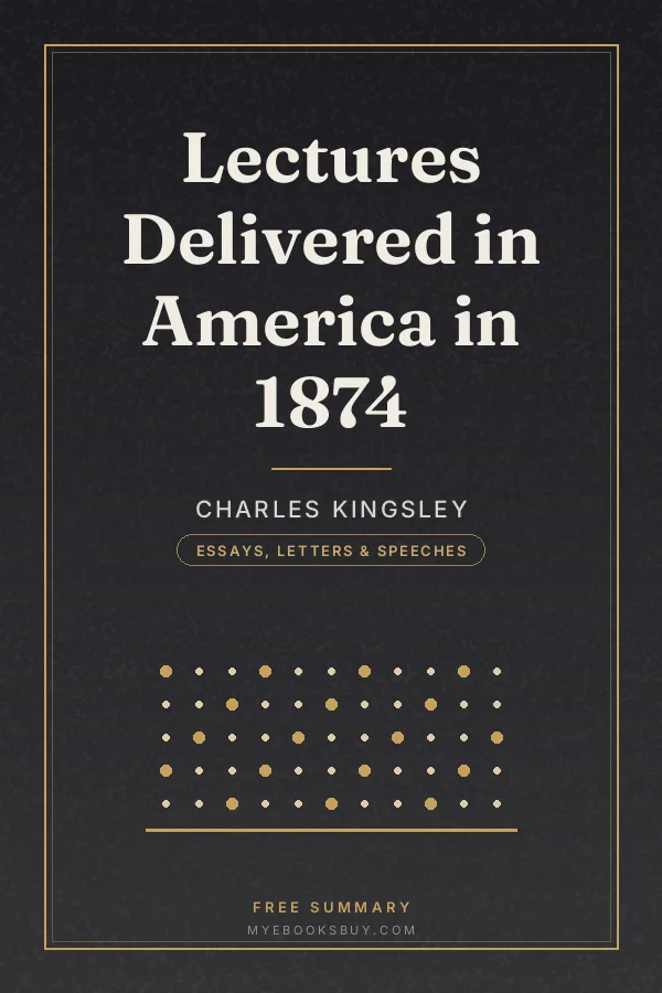 Cover of Lectures Delivered in America in 1874