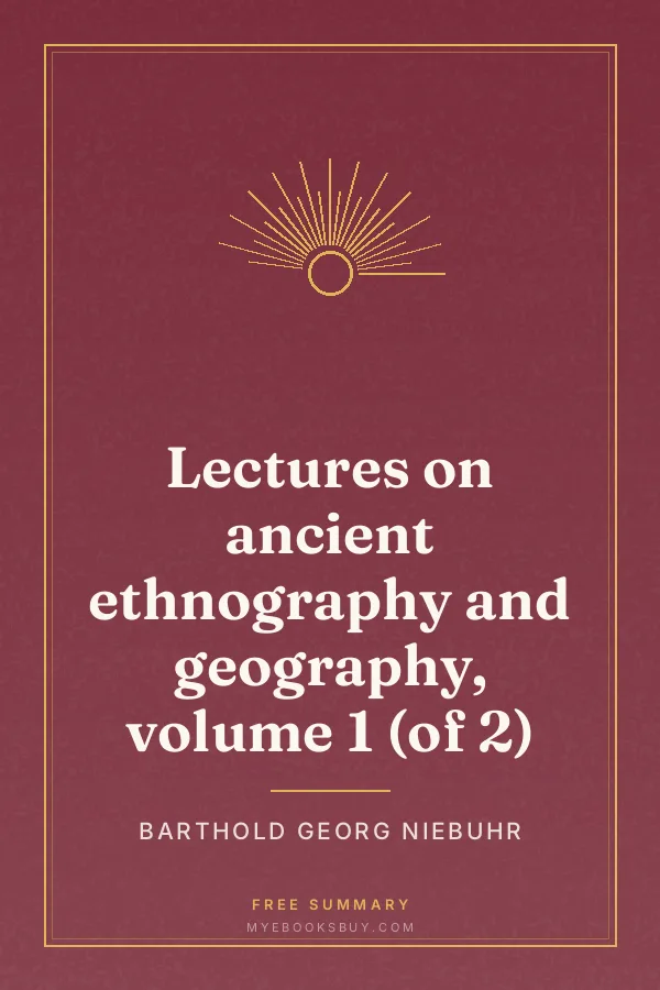 Cover of Lectures on ancient ethnography and geography, volume 1 (of 2)