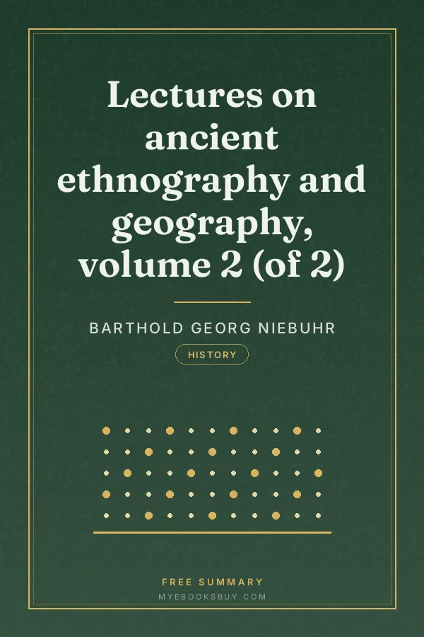 Cover of Lectures on ancient ethnography and geography, volume 2 (of 2)