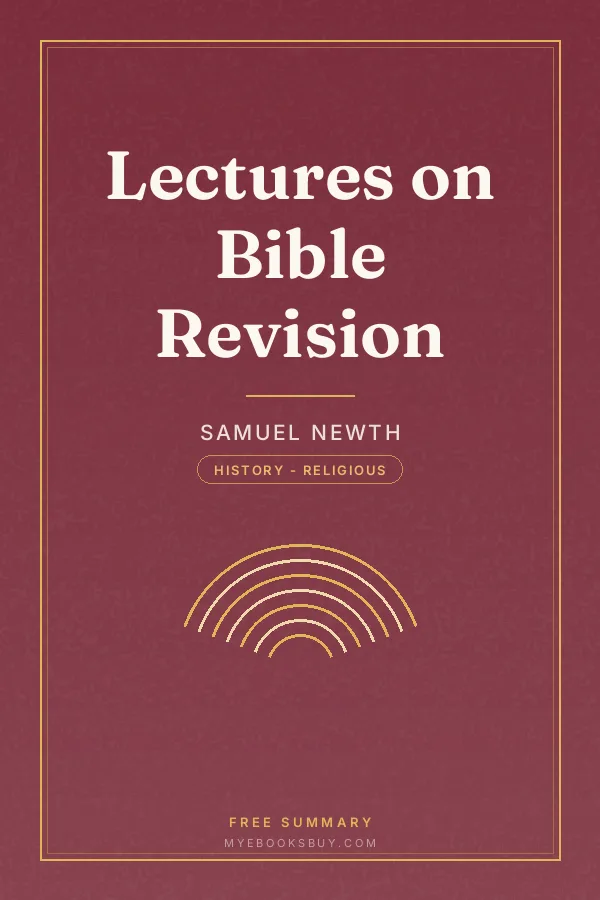 Cover of Lectures on Bible Revision