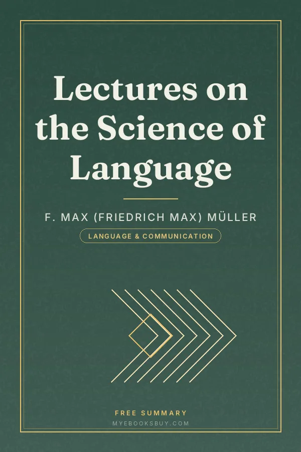 Cover of Lectures on the Science of Language