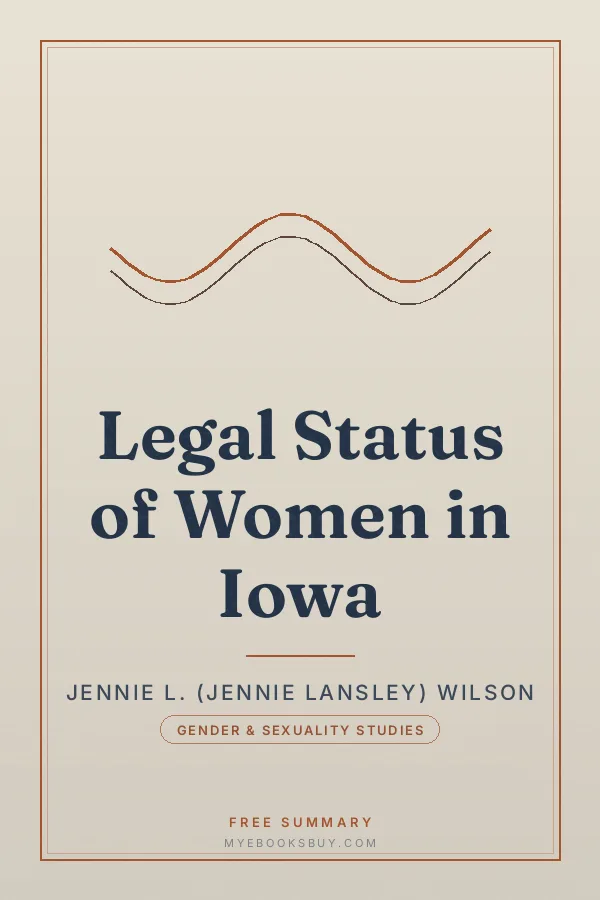 Cover of Legal Status of Women in Iowa