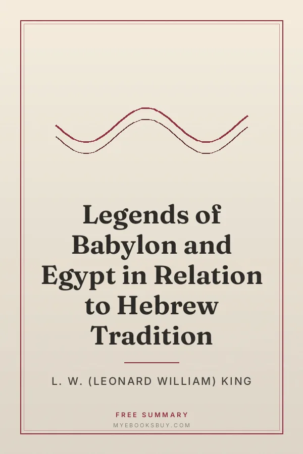 Cover of Legends of Babylon and Egypt in Relation to Hebrew Tradition