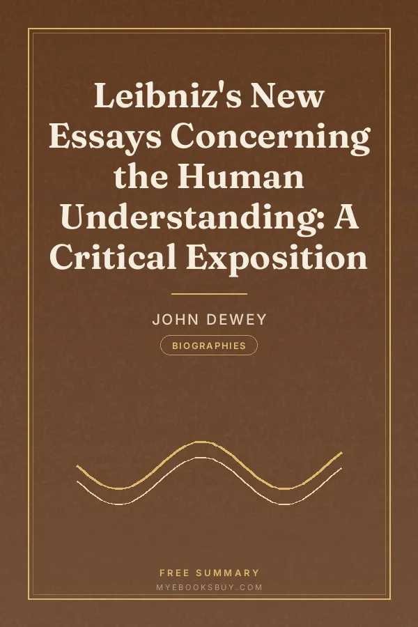 Cover of Leibniz's New Essays Concerning the Human Understanding: A Critical Exposition