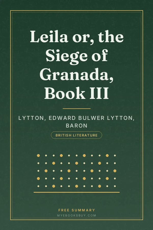 Cover of Leila or, the Siege of Granada, Book III