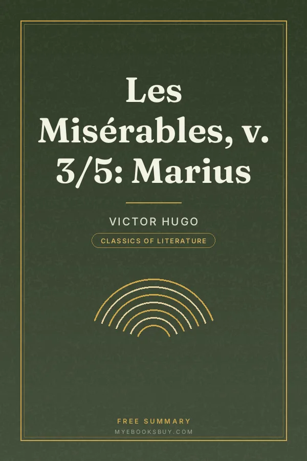 Cover of Les Misérables, v. 3/5: Marius