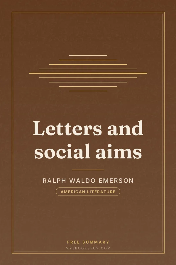 Cover of Letters and social aims