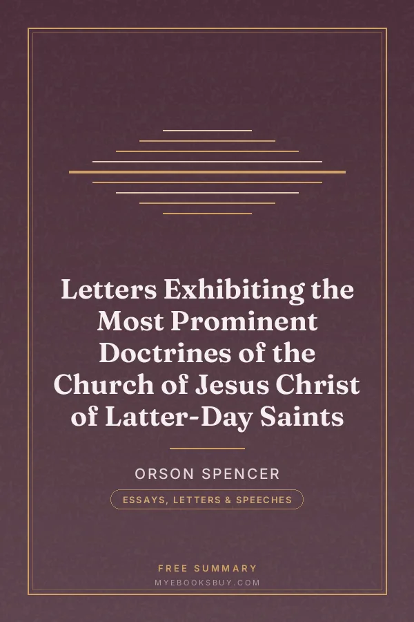 Cover of Letters Exhibiting the Most Prominent Doctrines of the Church of Jesus Christ of Latter-Day Saints