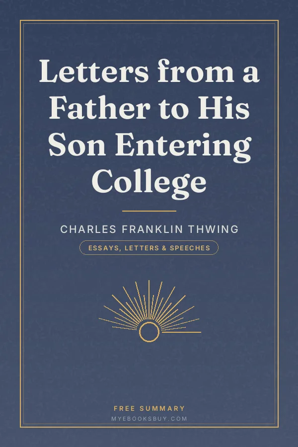 Cover of Letters from a Father to His Son Entering College