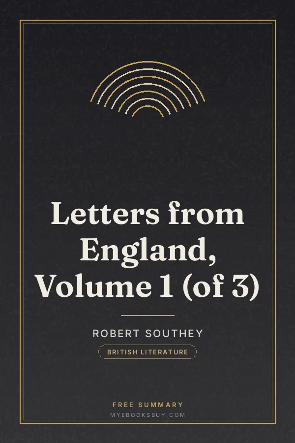 Cover of Letters from England, Volume 1 (of 3)