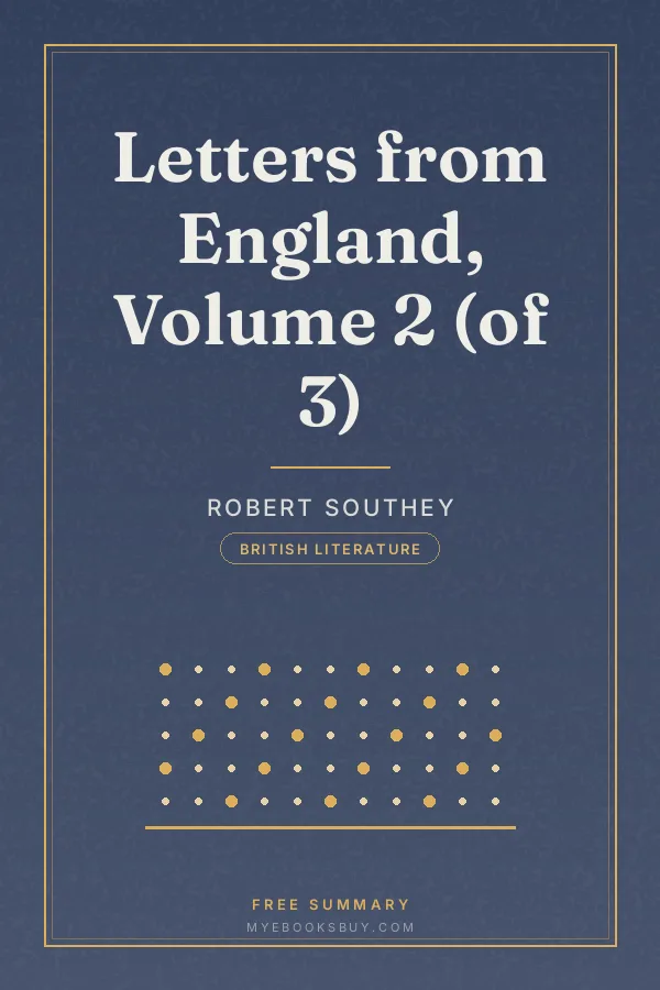Cover of Letters from England, Volume 2 (of 3)