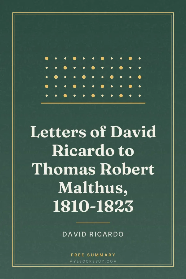 Cover of Letters of David Ricardo to Thomas Robert Malthus, 1810-1823