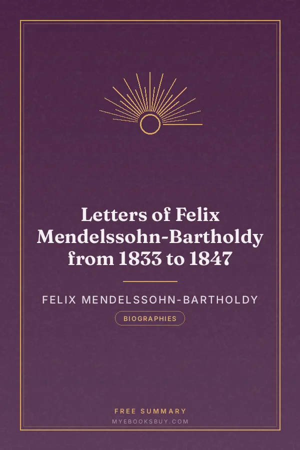 Cover of Letters of Felix Mendelssohn-Bartholdy from 1833 to 1847