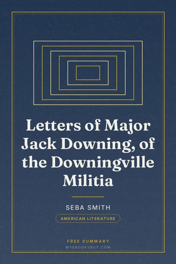 Cover of Letters of Major Jack Downing, of the Downingville Militia