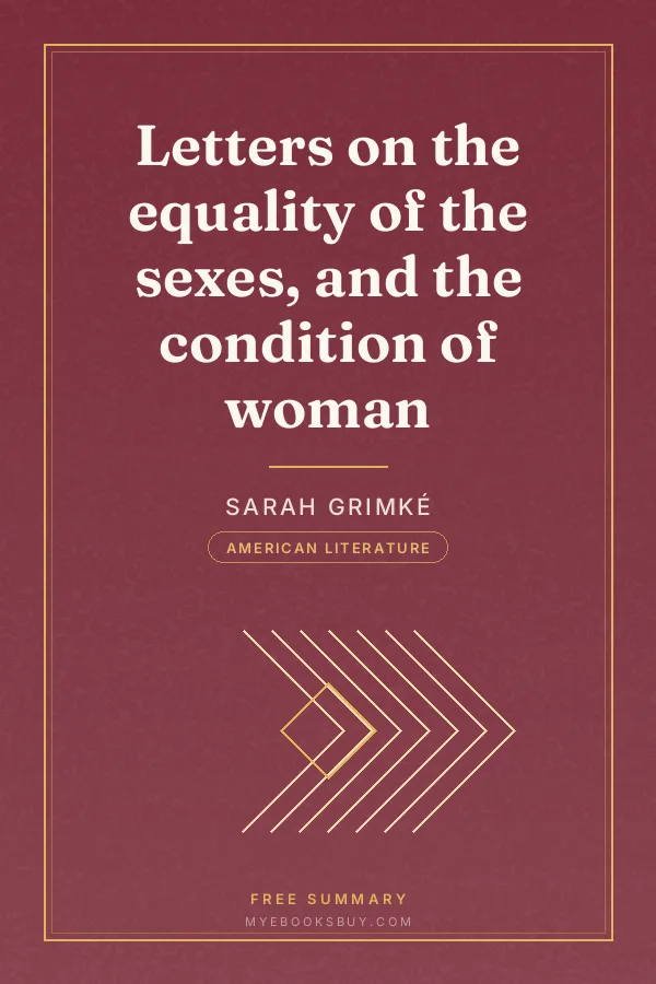 Cover of Letters on the equality of the sexes, and the condition of woman